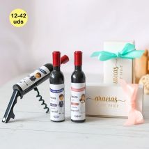 Lote de 12 a 42 unidades de sacacorchos de comunión, sacacorchos para vino y abridor de botellas, caja con lazo, Recuerdo Mi Primera Comunion, Comunion niña niño, Detalles para invitados de comunion,