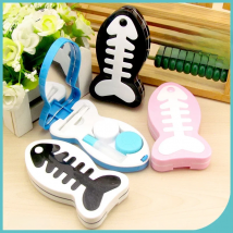 Lymouko New Design Multi-colored Little Fish Plastic with Mirror Contact Lens Case for Women Contact Lenses Box