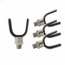 4 x Carp fishing rod pod rest head stainless steel  fishing rod holders for fishing bank sticks buzz bar fishing tackle tools