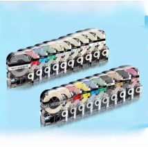 9mm/12mm/18mm/24mm label tape Compatible for Kingjim EPSON Label Printer LW-300 LW-400 LW-600P LW-700 LC-4WBN9 Printer