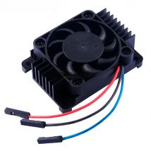 Raspberry Pi Adjustable Speed Fan Aluminum Alloy CNC Heat Sink with Fan for Raspberry Pi CM4 Module