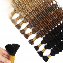 Deep Wave Bulk Human Hair For Braiding 100% Unprocessed Brazilian Virgin Human Hair Extensions Braiding Human Hair 100g No Weft