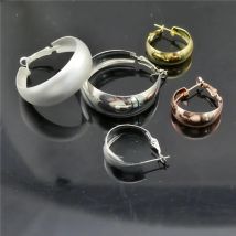 Big Circle Hoop Earrings for Women C Round Bar Fashion Jewelry Trend Exaggerated Personality Youth Students Girl Ladies Earrings