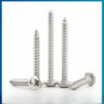 NINDEJIN Cross Recessed Round Head Tapping Screw M1.2 M1.4 M1.7 M2 M2.3 M2.6 M3 M4 M4.2 M5 M6 Stainless Steel  Wood Screw