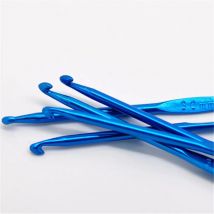 DoreenBeads Aluminum Hand Sewing  Crochet Hook At Random Color DIY Crafts Home Supplies 15cm(5 7/8") long, 5 PCs/Set