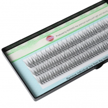 IGUIONSS 123 Bundles Natural Fan Eyelashes High Quality False Eye Lashes C Curl Dovetail Fly Eyelash Extension Makeup