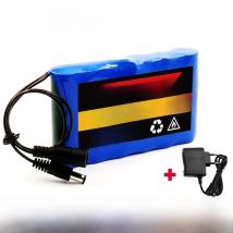 2024 Portable Super 12V 50000mah Rechargeable Lithium Ion Battery Pack Capacity DC 12.6v 30Ah CCTV Cam Monitor + Charger