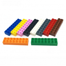 Big Size DIY Building Blocks Thick Figures Bricks 2X8Dot 4PCS Educational Creative Toys for Children Compatible With Brands