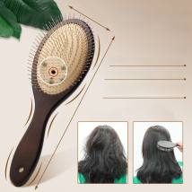 Denman Head Massage Brush Steel Hair Brush Wood HairBrush With Steel Needle Scalp Airbag Hair brush For Hair Combing