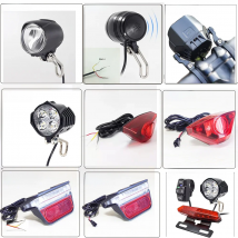 Ebike Light LED 36V 48V Electric Bike Headlight and Rear Light Also with Turn Signal Light Set
