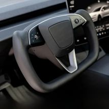 NovaAcc for Tesla Model Y Juniper 2025 Yoke Steering Wheel Heating Black White New Yoke Style Steering Wheel Replacement