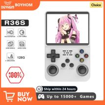 Open Source R36S Retro Handheld-Videospielkonsole Linux-System 3,5-Zoll-IPS-Bildschirm Tragbarer Taschenvideoplayer 64 GB 128 GB Spiele