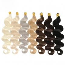 Pre Bonded Keratin Stick I-Tip Remy Human Hair Extension Hot Fusion Hair Piece Smooth Body Wave  0.8 G/Strand  For Salon Supply