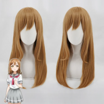 【AniHut】Kunikida Hanamaru Wig Love Live Sunshine Cosplay Wig Blonde 60cm Synthetic Hair Kunikida Hanamaru Cosplay Hair LoveLive