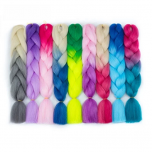 Miss Rola Synthetic 24inch Jumbo Braiding Hair Extensions 1 Tone 100g High Temperature Fiber Braiding Hair for women