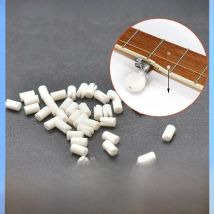 10Pcs 5-String Banjo Nut  Slotted Bone D3x5MM Bone Nut for 5 String Banjo Music Parts