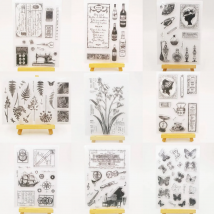 ZFPARTY Vintage Transparent Clear Silicone Stamp/Seal for DIY scrapbooking/photo album Decorative clear stamp sheets