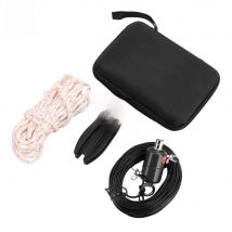 Pocket QRP Antenna K5 Antenna 3-30MHz Short Wave Antenna EFHW Wideband End-fed Halfwave Antenna with Cloth Storage Bag