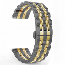 22mm 20mm Band for Samsung Galaxy Watch 3 41 45mm 46mm 42mm Gear S3 Steel Strap Active2 40 44mm Metal Loop for Amazfit BIP 2 GTR