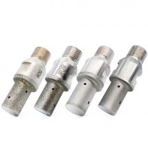 Electroplated Diamond Finger Router Bit Cnc Milling Cutter For Stone Glass Hole Drilling Edge Grinding 1/2 Gas Thread #50-#400