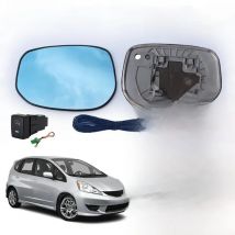 TVYVIKJ Outer Side Rearview Mirror Blue Glass Lens For HONDA FIT JAZZ GE6 GE8 FIT HYBIRD GP1 2009 2010 2011 2012 2013 2014 wing