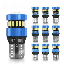 10x W5W T10 LED Canbus Interior Car Lights for Dacia Duster Logan Sandero Stepway Lodgy MCV 2 Renault Megane Modus Espace Laguna