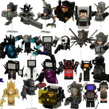New KDL SWAT Skibidi Toilet Man Figures Anime Block Toys TvMan Titan Cameraman Speakerman Bricks Model Toy For Kid Birthday Gift