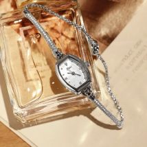 Luxury Fashion Bucket Shell Surface Women Watches Diamond Famous Brand Elegant Dress Quartz Crystal Chain Ladies Watches Reloj