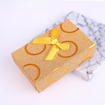 Square jewelry box organizer Engagement Ring For Earrings Necklace Bracelet Display Gift Box Holder Black red white navy Gold