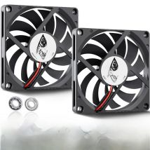 2Pcs Gdstime 5V 12V 24V 80mm 80mm x 80mm x10mm Computer Case Fan PC Latop CPU Cooling Fan Sleeve/Ball Bearing USB/2PIN/3PIN Fan