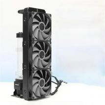Computer external water Cooling 360 kit, integrated pump reservoir and aluminum radiator cooling CPU and graphics card
