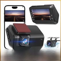 Kocam 4K UHD Dash Cam WiFi Car DVR Front and Rear Dual Lens Auto Car Camera with Night Vision 24H Parking Monitor Black Box