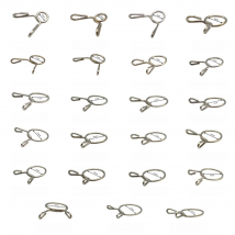 10PCS Fuel Line Oil Air Tube Clamp Hose Spring Clip Fastener For  M3-M26 diameter