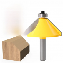 1pc 8mm Shank High Quality Large 45 Degree Chamfer & Bevel Edging Router Bit Wood Cutting Tool woodworking router bits