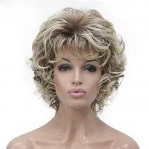 StrongBeauty Synthetic Short Curly Wigs Heat Resistant Full Capless Hair Women Wig