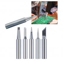 5pcs Lead Free Solder Iron Tips Replacement 900M-T-I Solder Iron Tips Head For Soldering Repair Station Soldering Iron Tips