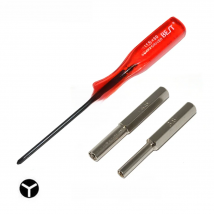 Security Screwdriver Bit Set Gaming Accessories 3.8mm+4.5mm + Y Screwdriver Tool Open Cartridges for N64/SF-C/GB/NES/NG-C/SNES