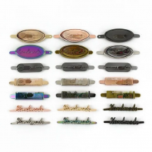 10Pcs Deepeel 35/40mm Handmade Metal Bag Label Handcraft Decorative Tags for Purse Buckles DIY Hardware Sewing Bags Accessories