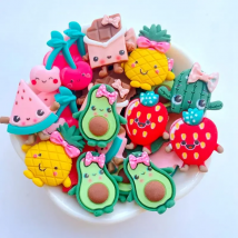 10pcs/lot New mini Mixed lovely fruit resin flatback cabochons For Hair Bow Centers DIY Scrapbooking Decoration C14