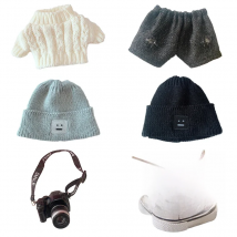 20cm Doll Clothes for Korea Kpop EXO Dolls Plush Star Doll's Clothing Sweater Stuffed Toy Outfit for Idol Dolls Accessories