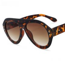 54235 Oversized Pilot Sunglasses Fashion Men Women Brand Goggle Shades Uv400 Vintage Glasses