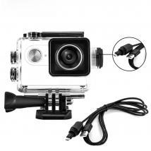 EKEN H9 H9r SJ4000 H5s H9rplus Motorcycle Waterproof Charger Housing Shell Case With USB Cable for GoPro 4 F68 C30 Accessories