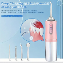 Irrigatore orale USB ricaricabile Water Flosser portatile dentale getto d'acqua 220ML serbatoio