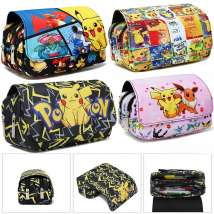 Pokemon Pikachu Pencil Case Cartoon Pencil Bag Kawaii Pikachu Large Capacity School Supplies Stationery Student Stationery Bag