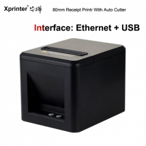 Xprinter 80mm Portable Receipt Printer Hand Printer T80A USB/USB+Lan Port Printer With Auto Cutter POS Printer Kitchen Printer