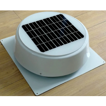 10W Solar Attic Fan Vent Roof Mounted Exhaust Ventilator 530CFM for Greenhouse Garage Mobile Toilet Garden Residential House