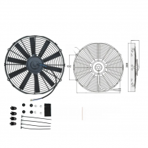 Automobile air conditioner cooling electronic fan,condenser fan 8,9,10,12,14 inches,80W  12v/24V