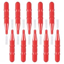 50 Pcs Red 3mm Deep Cleaning Interdental Brush Plaque Remover Gingivitis Fighter al Care Tool Teeth Hygiene Flossing Brush
