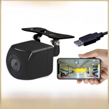 Carsanbo Car Wifi5 HD Night Vision Rear View Camera Wireless Waterproof Wifi Reversing Camera 12V Support Android Ios and Radio