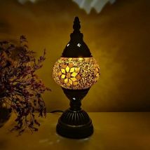 Turkish mosaic table Lamp vintage art deco Handcrafted lamparas de mesa mosaic Glass romantic bed light lamparas con mosaicos
